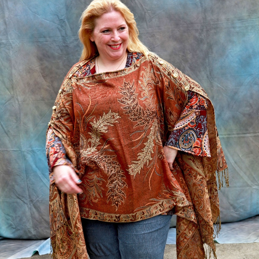Unique, versatile, Pashmina wrap!